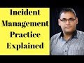 incident management practice explained  - ITIL 4 free training videos in Hindi