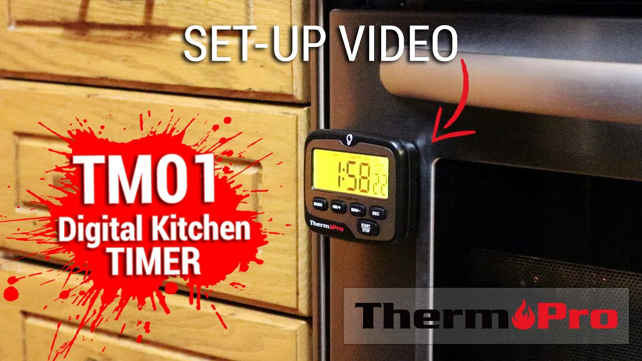 ThermoPro TM01W Kitchen Timer with Count Up and Countdown Timers