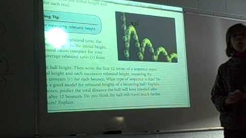 Geometric Series-bouncing ball
