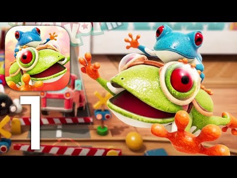 Frogger in Toy Town - Level 1 - 4 All 3 Stars - Gameplay Walkthrough Part 1