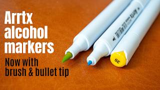 Arrtx Alcohol Sketch Markers (review): Brush & Bullet Tip
