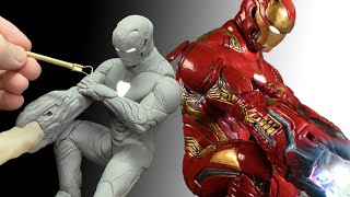 Iron Man vs Thanos😱🔥Making wait clay #shorts #avengers #youtubeshorts image