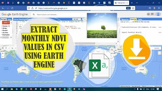 Google Earth Engine 30: Extract Monthly NDVI Values in CSV | Beginners