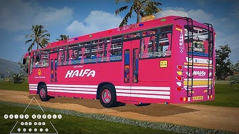 HAIFA Kerala Private Bus Mod In Bus Simulator Indonesia - Bussid Bus Mod - Bussid Car Mod - Bussid