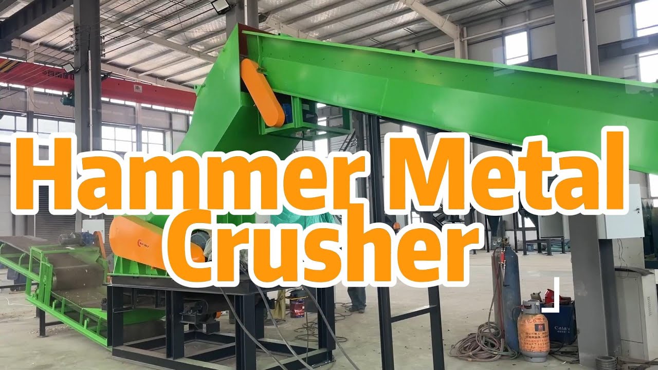Heavy Metal Crusher For Waste Scrap Recycling