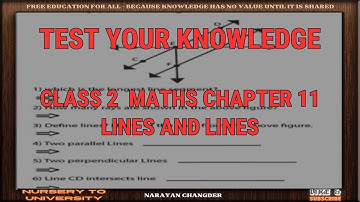 CLASS 2  MATHS CHAPTER 11 LINES AND LINES