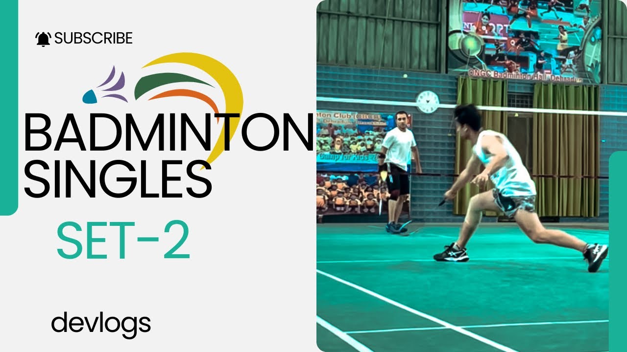 Badminton Singles | Set -2 | Uttarakhand | Singles Badminton | Yonex ...