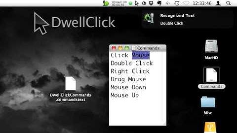 Voice Clicking with DwellClick and Dragon Dictate