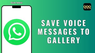 How to save whatsapp voice messages to gallery