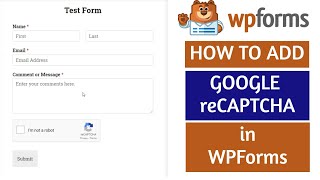 ? How to add Google reCaptcha in WPForms | WPforms Captcha | Quick Tips