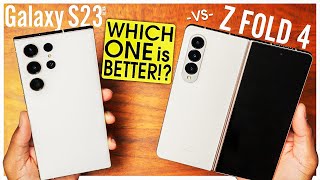 WHICH IS BETTER!? Samsung S23 Ultra vs Galaxy Z Fold 4 BRUTALLY HONEST