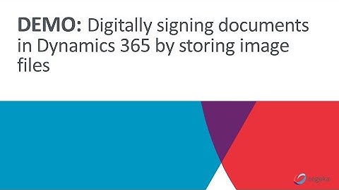 Adding an electronic signature on documents in Dynamics 365