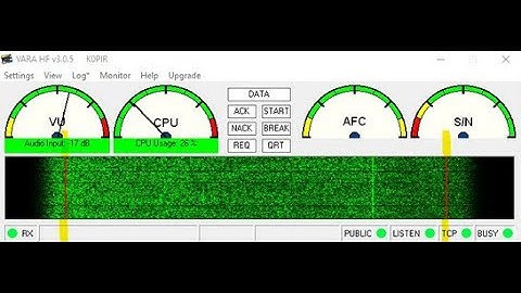 VARA HF CONNECTION PROCEDURE