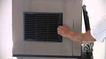 Scotsman (C0322MA-1A_B222S) 366 Lb Full Size Cube Ice Machine with Storage Bin