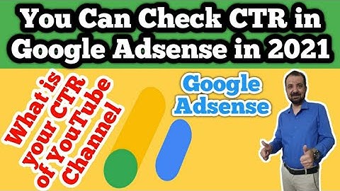 How to check adsense ctr in 2021| How to check adsense account for youtube