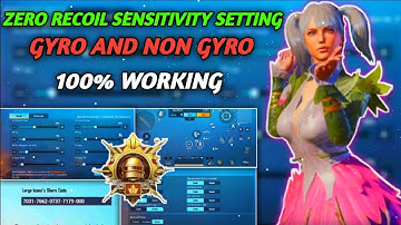 ZERO RECOIL SENSITIVITY SETTING 1.8.0 GYRO AND NON GYRO 100% WORKING.
