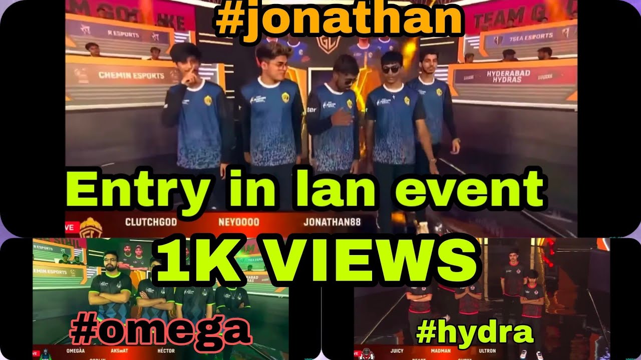 Jonathan Scout SOUL Entry in LAN Event 😍🔥. - YouTube