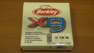 Berkley X9 Braid распаковка и обзор