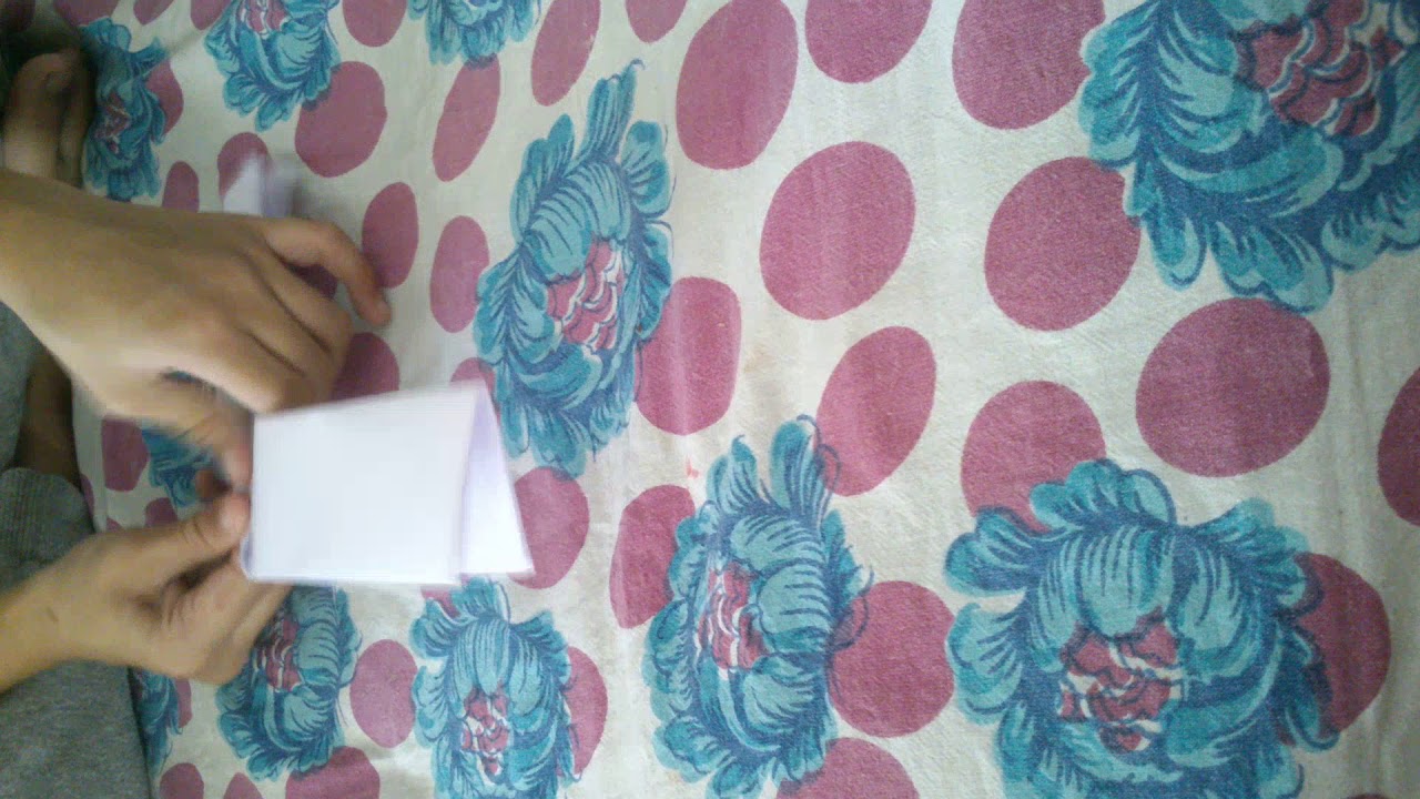 How to make paper flick football origami YouTube