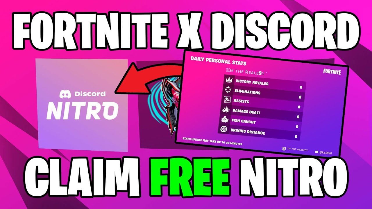 How to Claim FREE Discord Nitro with Fortnite 