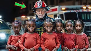 Firefighter ADOPTS 6 black Abandoned Babies, 20 Years Later He's SHOCKED When...