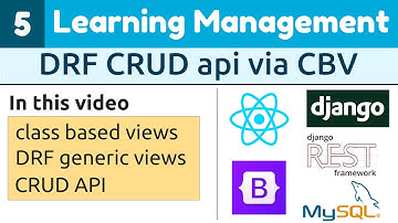Learning Management System in Django ReactJs #5|Generic Views in Django Rest Framework