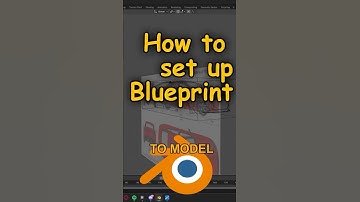 How to setup Blueprints to model a car #3dmodeling #blender #carmodeling #blendertutorial #lowpoly