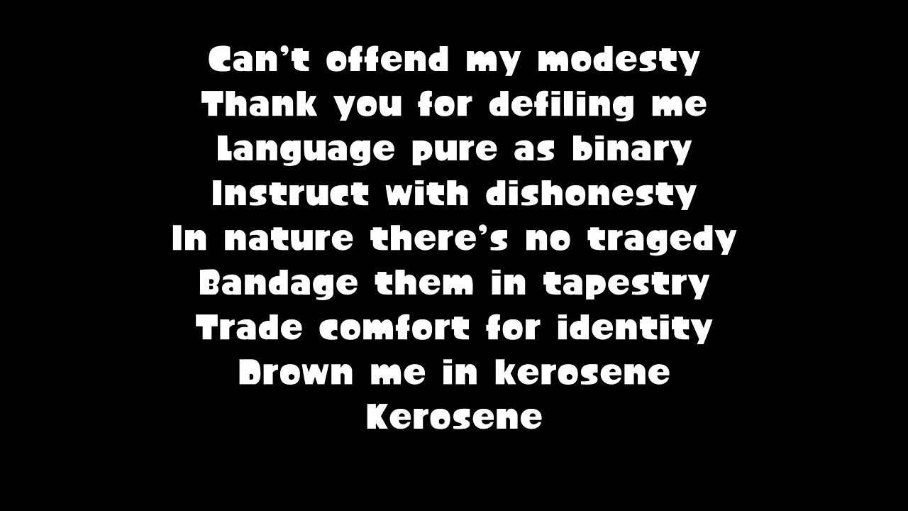 Kerosene Crystal Castles (Lyrics Video) YouTube