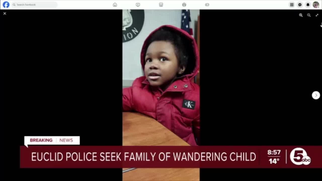 Euclid police search for family of little boy found wandering outside ...