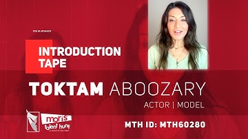 TOKTAM ABOOZARY ACTOR | MODEL MTH60280 Introduction Video