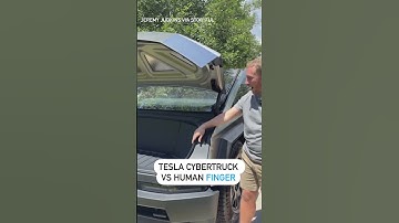 Man Tests Tesla Cybertruck Trunk Sensor With His Finger