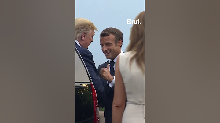 Trump and Macron's awkward handshakes...