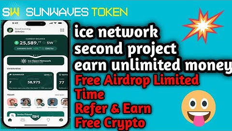 SUNWAVES Token free airdrop||| ice network second project|||