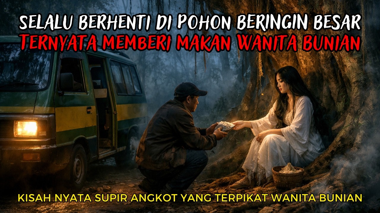 Kisah Nyata !! SOPIR ANGKOT INI SELALU BERHENTI DI POHON BERINGIN… TERNYATA ADA WANITA BUNIAN