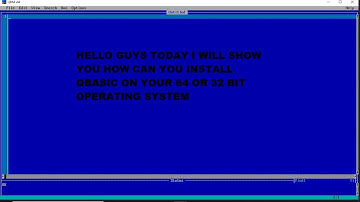 Downloading QBasic on 64Bit or 32Bit on Windows XP, 7, 8 and 10