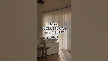 toxic decluttering myths i stopped believing ✨ #decluttering #minimalism #mentalclarity #usa
