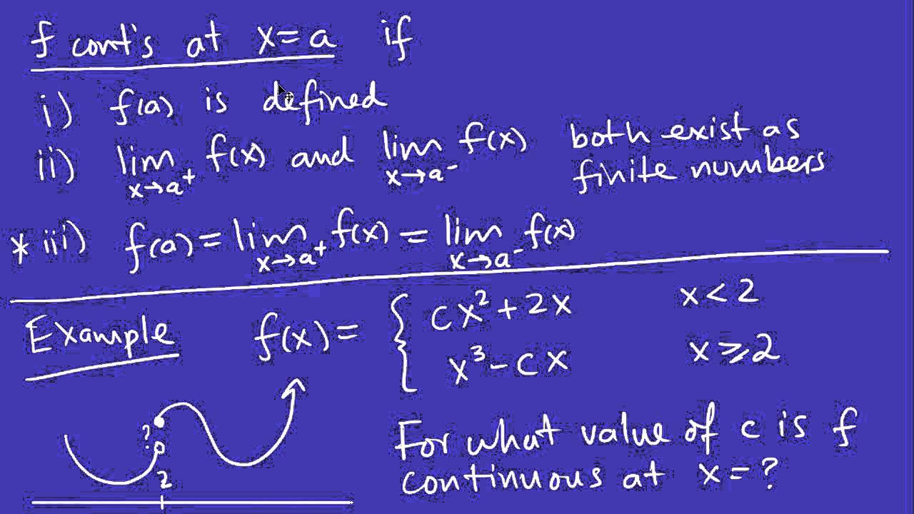 Calculus Continuity 5 - YouTube