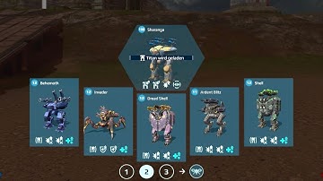 War Robots: HP absorber | Behemoth, Blitz, Invader, Shell, Sharanga | WR Gameplay