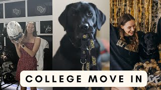 College Move in with a Service Dog