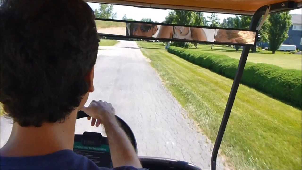 Driving a Golf Cart Around Put-in-Bay, Ohio