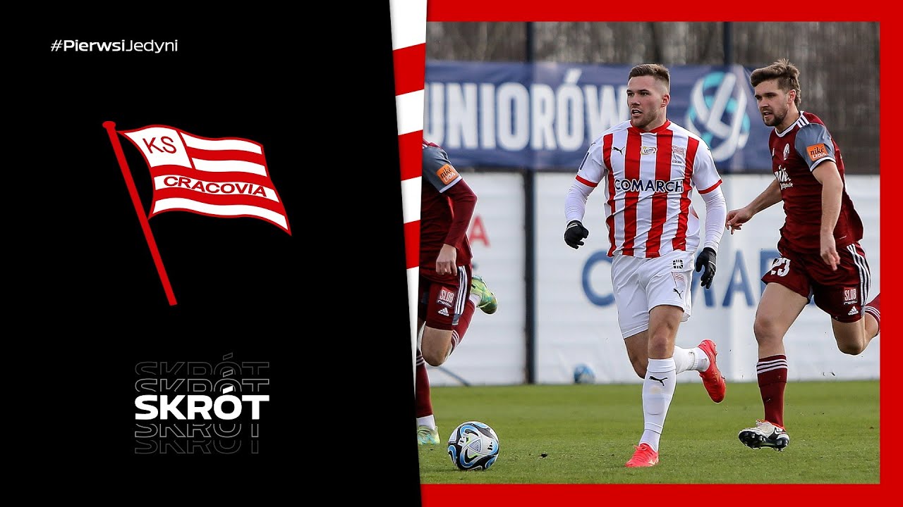 Bramka Benjamina Kallmana w meczu Cracovia - FK Żeleziarne Podbrezowa (2.02.2024)
