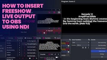 FREESHOW TUTORIAL: How To Insert Freeshow Live Output to OBS using NDI