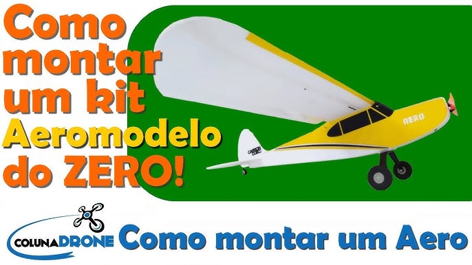 Aeromodelo Piper Avião De Controle Remoto Trainer 4ch Kit 4