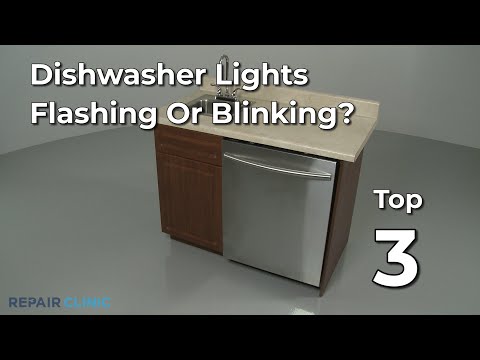 View Video: Dishwasher Lights Are Flashing — Dishwasher Troubleshooting