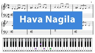 Hava Nagila - How to play - Slowly