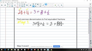M3L10 Add fractions with sums greater than 2.