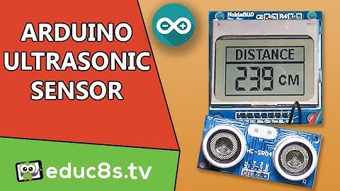 Arduino Tutorial: Ultrasonic Sensor HC SR04 distance meter with a Nokia 5110 LCD display