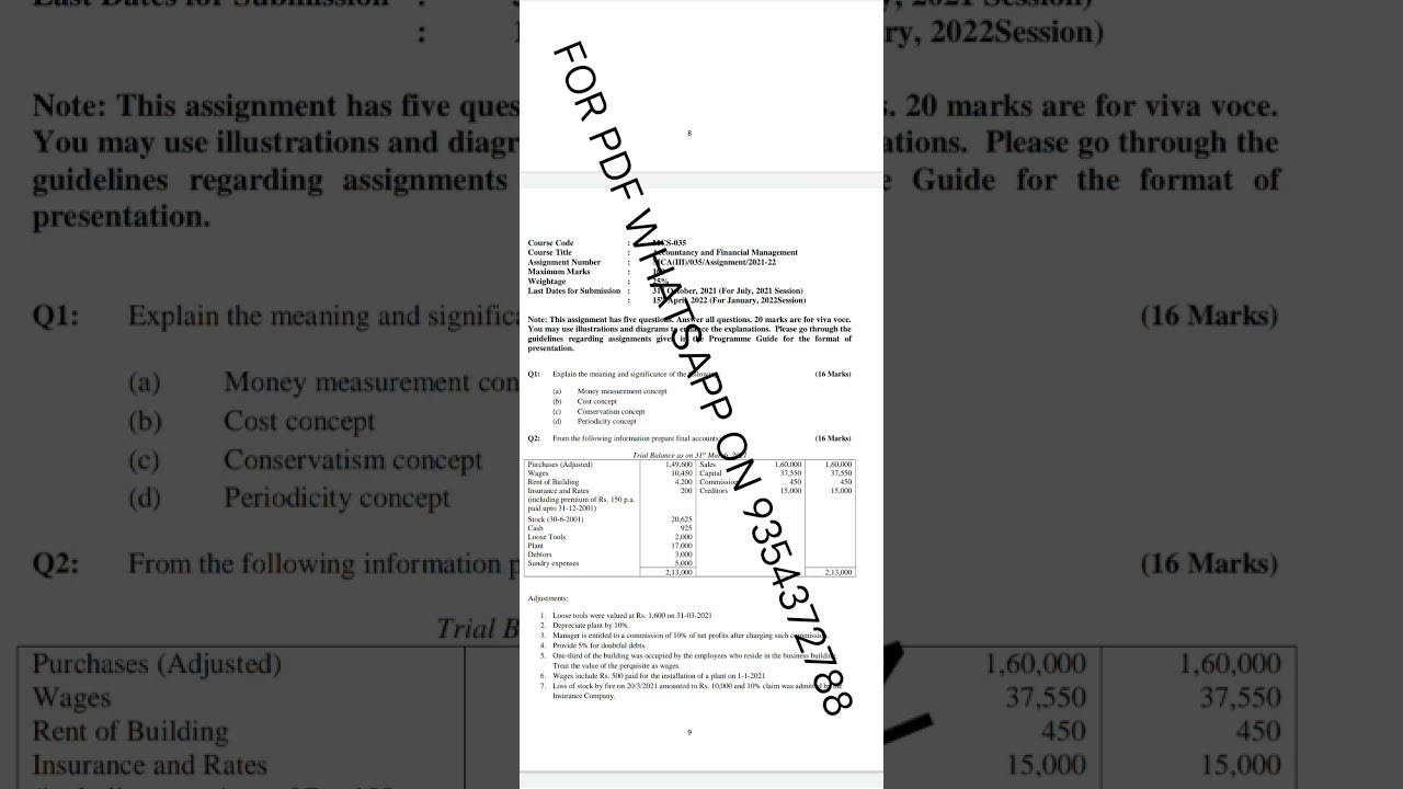 MCS 35 ENGLISH MEDIUM SOLVED ASSIGNMENT 2021-22 | FOR PDF WHATSAPP ON 9354372788