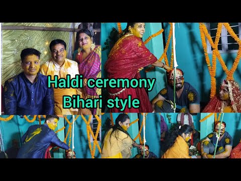 Haldi ceremony Full Masti Bihari style @preetipriya