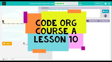 Code.org Course A Lesson 10 Ocean Scene with Loops - Code org Lesson 10 Answers